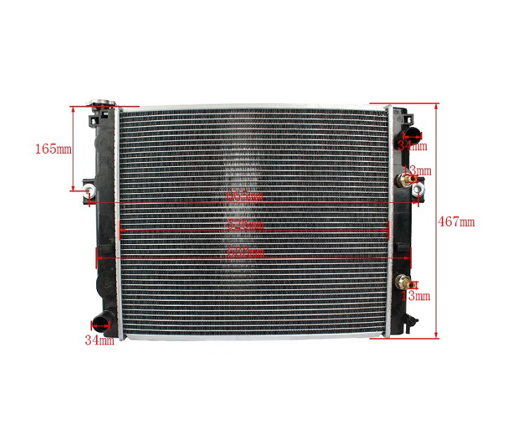 Forklift Parts Aluminum Radiator Used For FG30-16/K25, 3EA-04-41710/3EB-04-51610