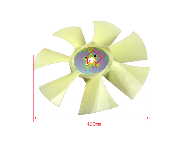 Genuine forklift parts fan blade for 4TNE98 with OEM:A408029