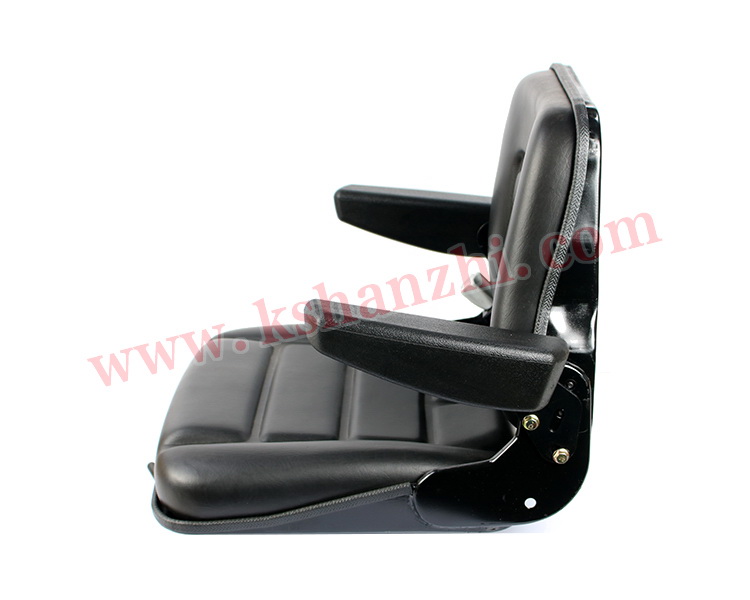 Forklift spare parts luxury adjustable armrest leather seat with safety belt for H2000