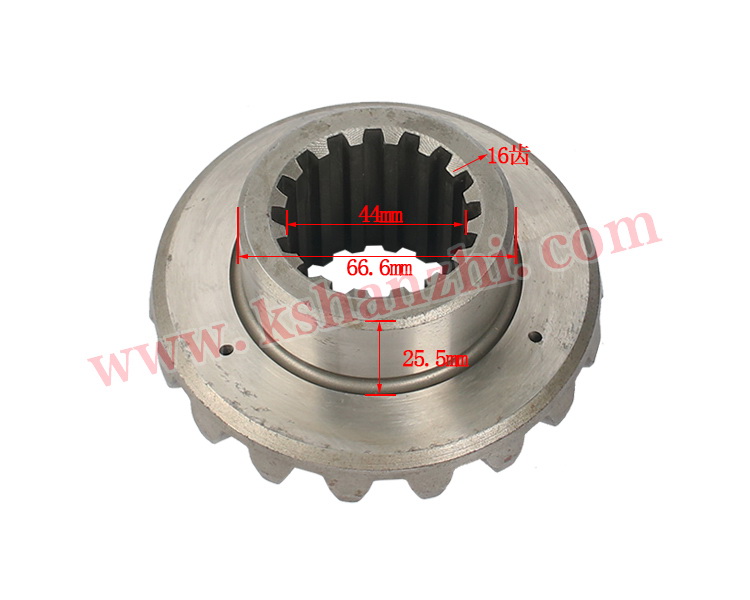 Gear Bevel Berbeza Bahagian Forklift Digunakan Untuk Z8/5-10T (16263-52161)