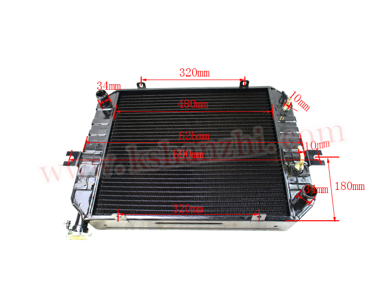 Forklift Engine Parts Hydraulic Copper Radiator for LFD25D, 3T