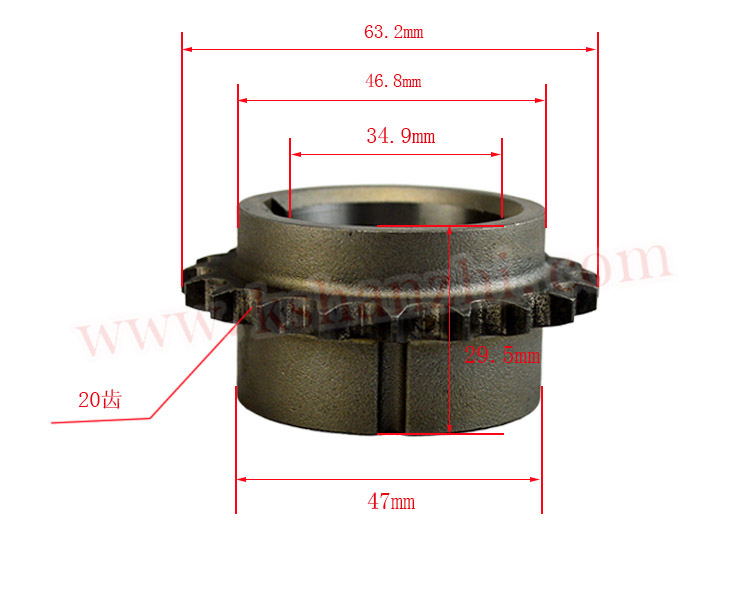 Forklift Parts Diesel Engine H20/H15/H25 Crankshaft Gear With OEM:13021-03G00