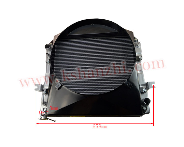 Forklift spare part aluminum water radiator used for 1218 ,12181000102