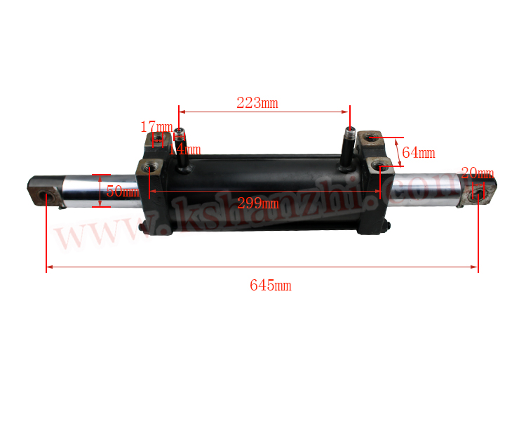 Forklift Parts Hydraulic Steering Cylinder Used For FD45-10 (3EC-64-51131)