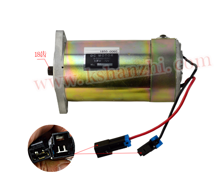 Peças de empilhadeira EPS direção DC motor 72V/550W para FB30-6/7, 1850-0060/3BA-34-41722