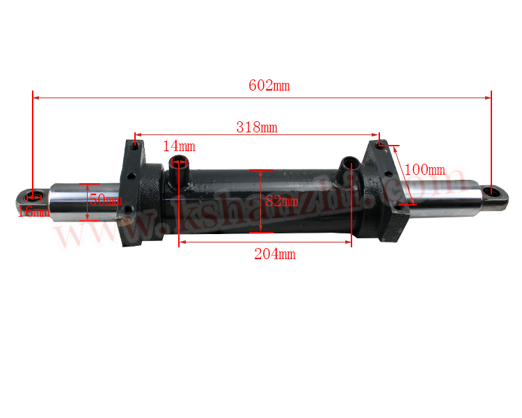 Cilindro de dirección utilizado para montacargas eléctrico H2000/2T (A73E4-50101/A73E4-50102)