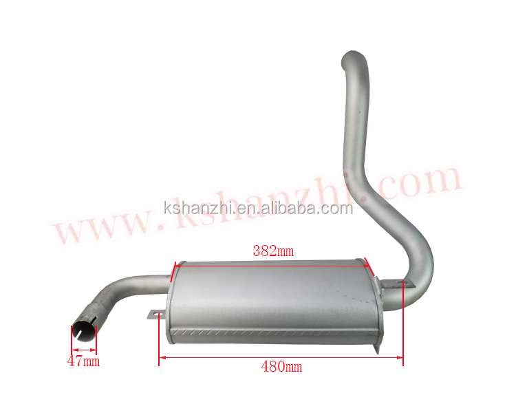 Partes genuinae Forklift immaculatae ferro exhauriunt Muffler usus pro 5-7T, cum OEM H9M32-3030