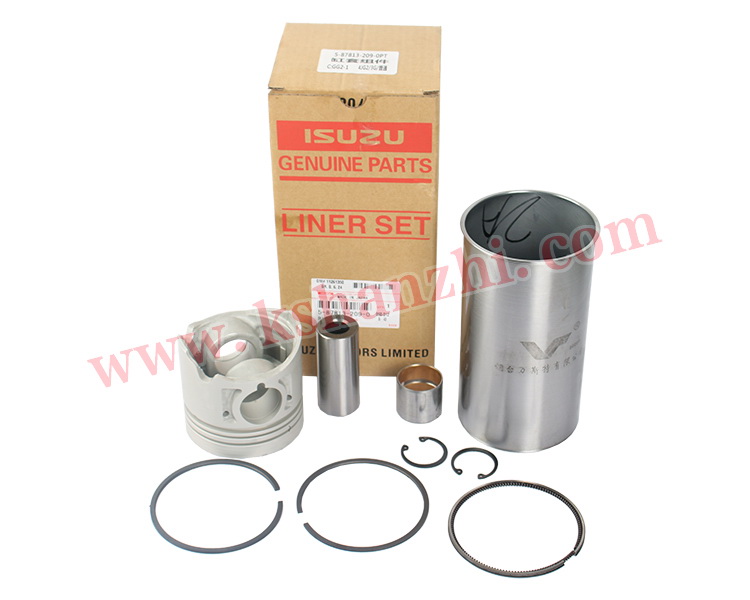 Venda imperdível Conjunto de kits completos de camisa de cilindro 4JG2 de precisão de motor diesel de peças de empilhadeira, 5-87813-209-0