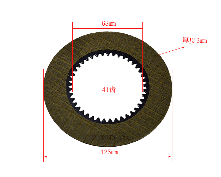 Forklift Spare Parts 14 2-3T Clutch Friction Plate (3EA-15-11173)