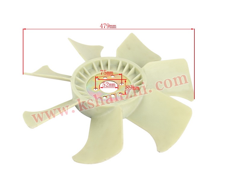 Forklift Parts Fan Blade 7 Leaves Used For FD40-7/S6D102E, 600-623-8520, Genuine Parts